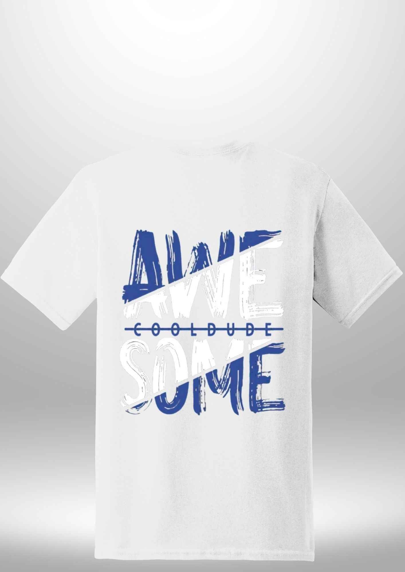 "AWESOME" Luxe T-Shirt by Luxe-Custom-Designer