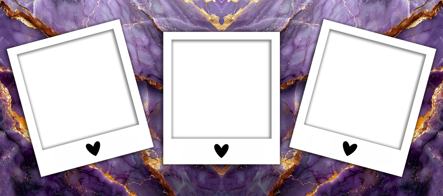 Purple with gold specs