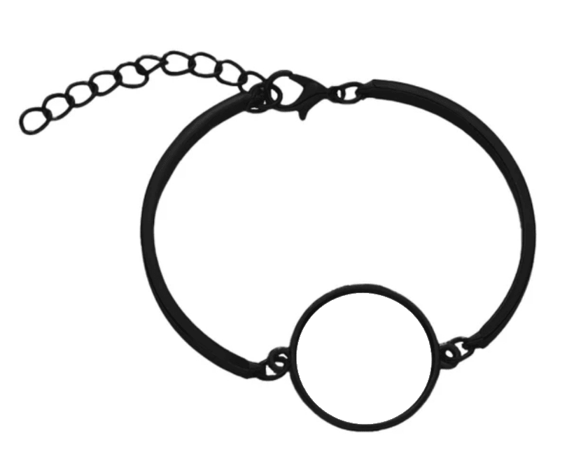 Gloss Black Photo Bracelet by Luxe Sensational