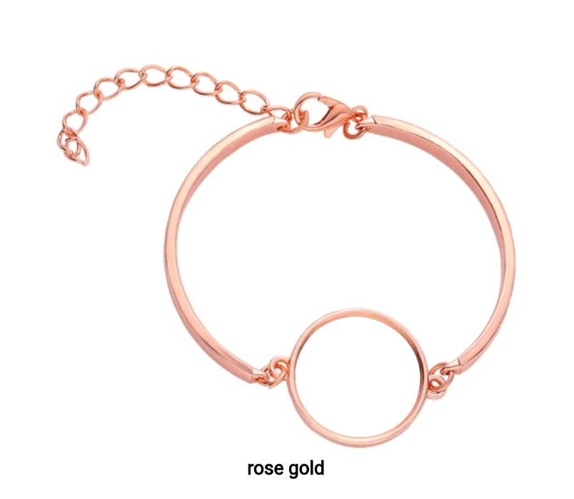 Rose Gold Photo Bracelet - Luxe Custom Designer