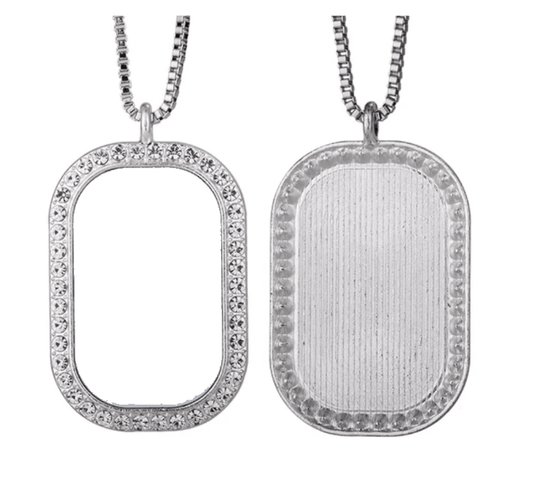 Silver Photo Necklace - Luxe Custom Designer