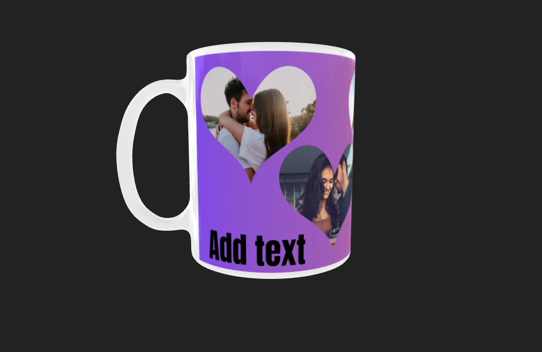 4 heart Fade Photo Mug by Luxe Sensational