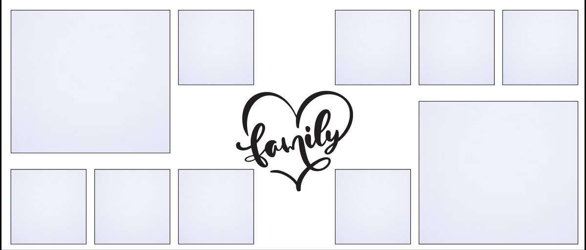10 Panel Family Personalised Mug, 11 OZ Ceramic by Luxe Sensational
