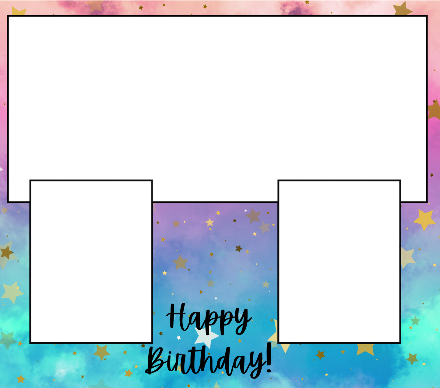 3 Image Birthday Slate - Luxe Custom Designer