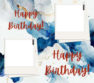 Birthday 2 Image Slate - Luxe Custom Designer