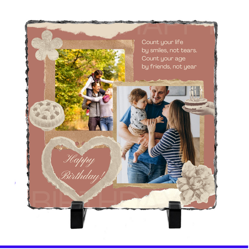 2 Image Birthday Slate by Luxe Sensational