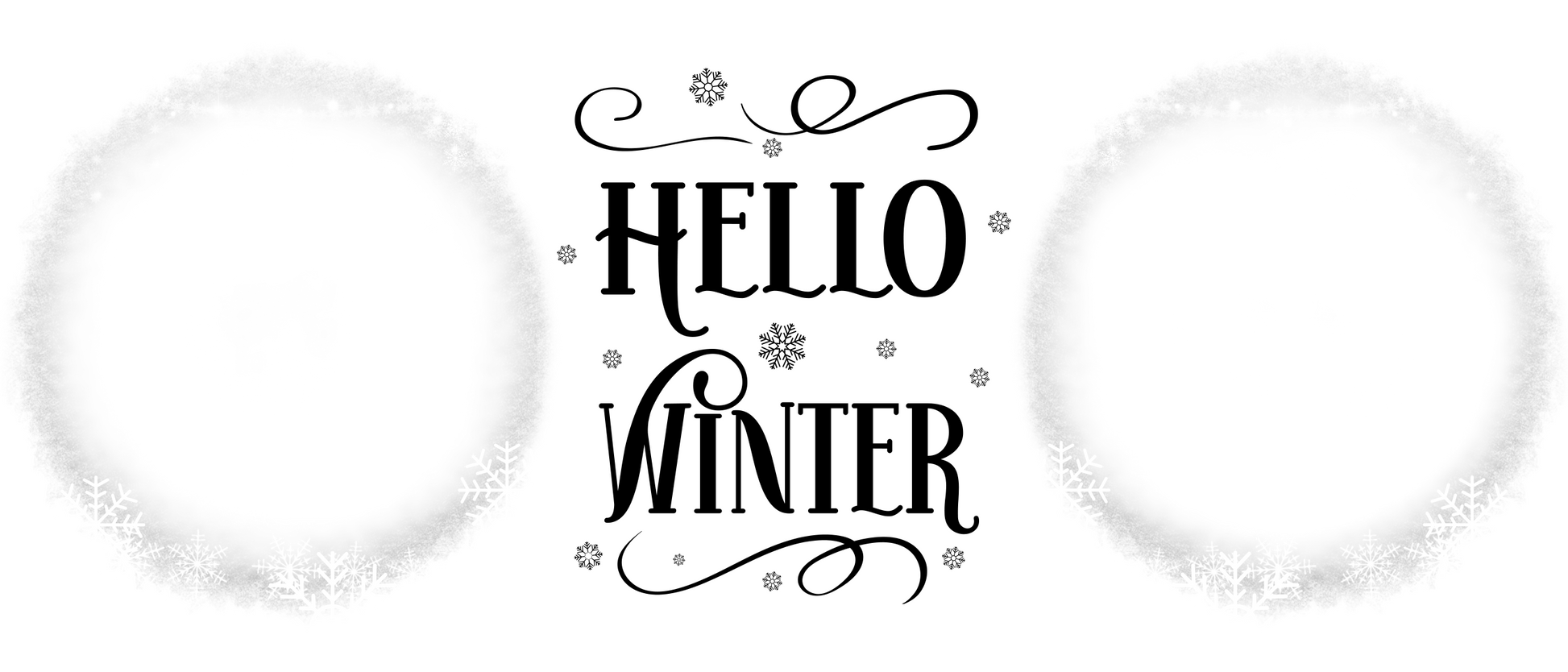 Hello Winter Mug 2 x Photo - Luxe Custom Designer