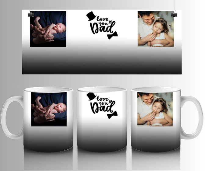 2 image love you dad mug by Luxe Sensational