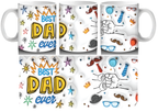 Personalised Best dad ever with names by Luxe Sensational