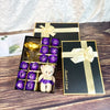 12 Rose Soap box with Teddy and Foil Rose - Luxe Custom Designer