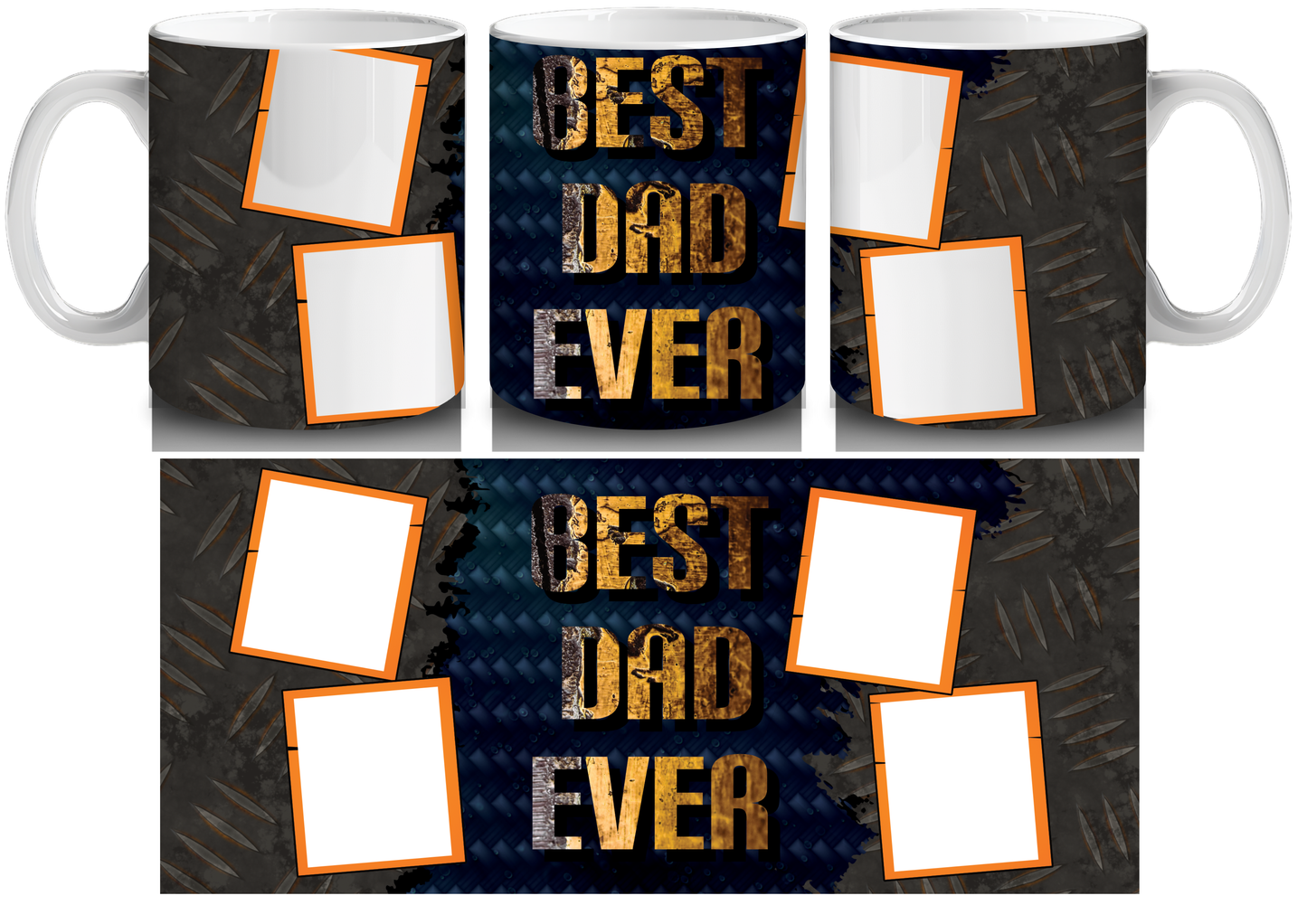 Best Dad Ever Photo Mug - Luxe Custom Designer