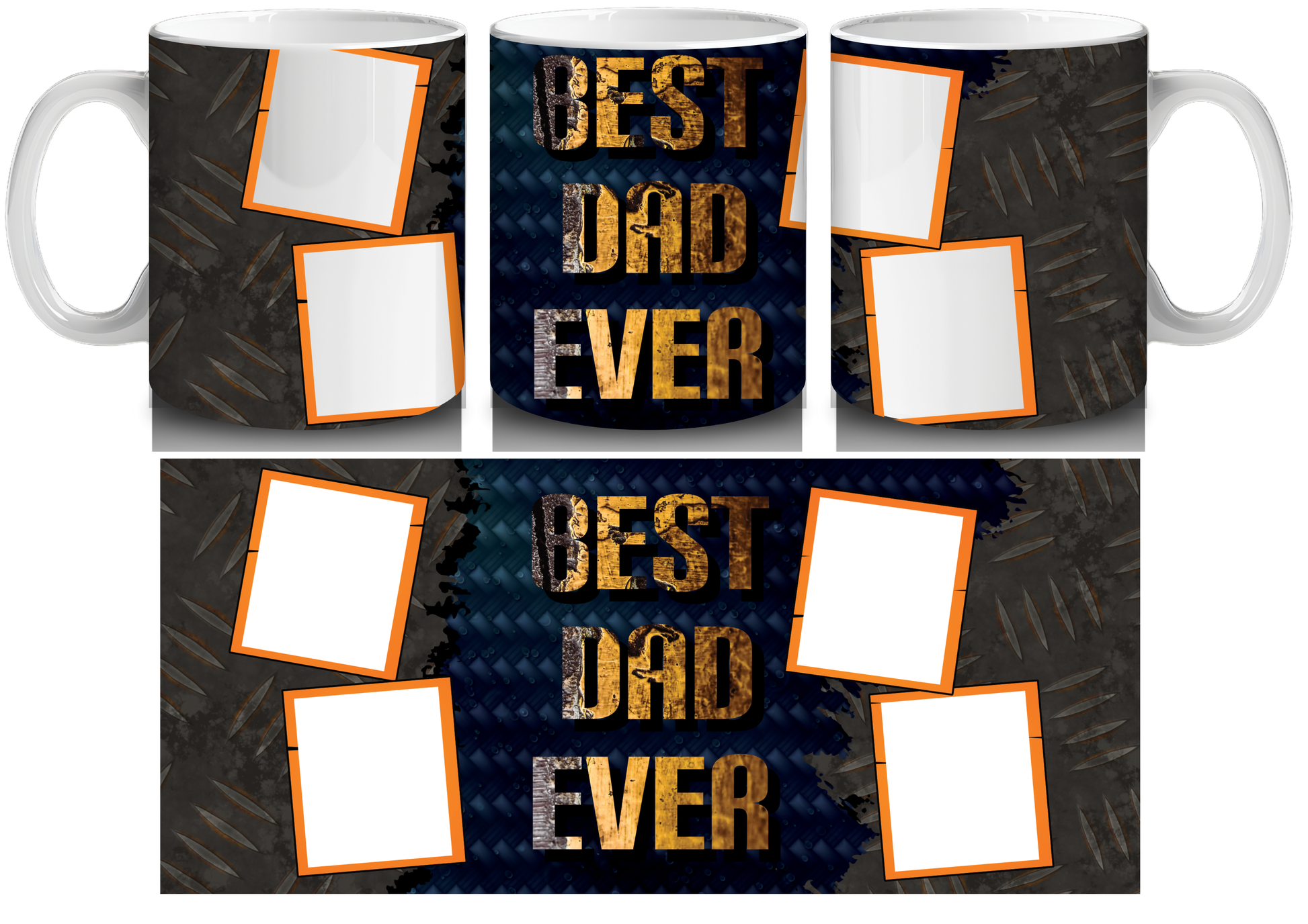 Best Dad Ever Photo Mug - Luxe Custom Designer