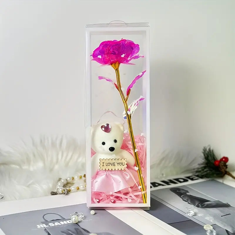 Charming Bear Rose Gift Box by Luxe Sensational