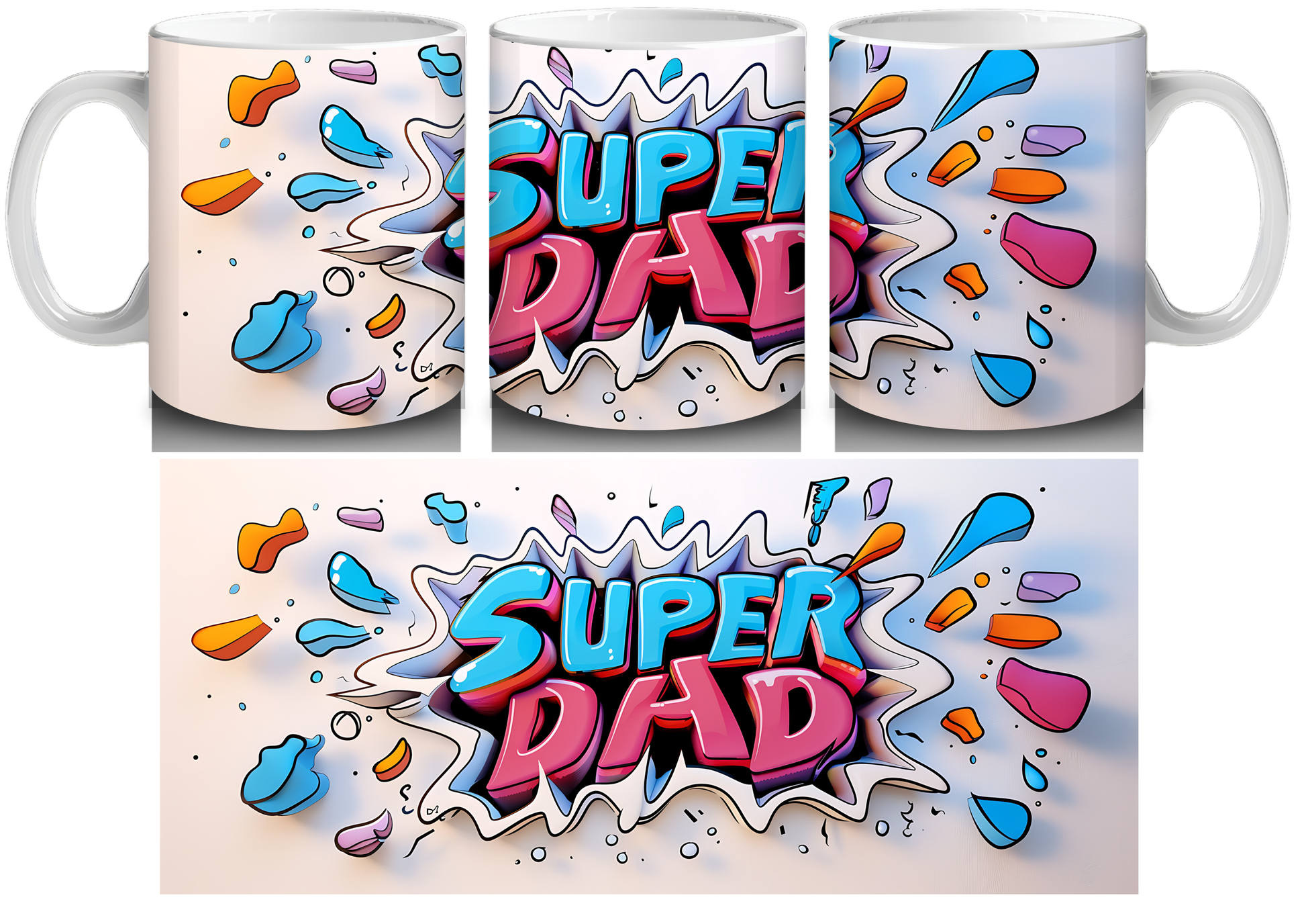 Super Dad Mug - Luxe Custom Designer