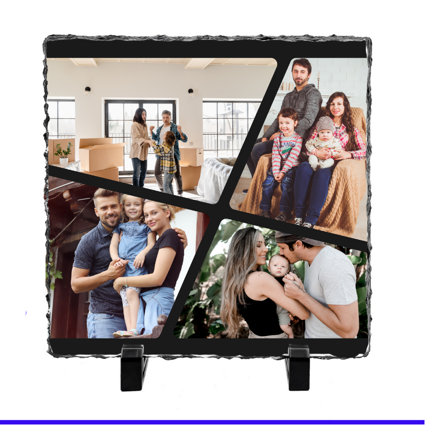 4 Panel Collage Photo Slate - Luxe Custom Designer