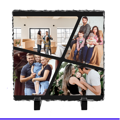 4 Panel Collage Photo Slate - Luxe Custom Designer