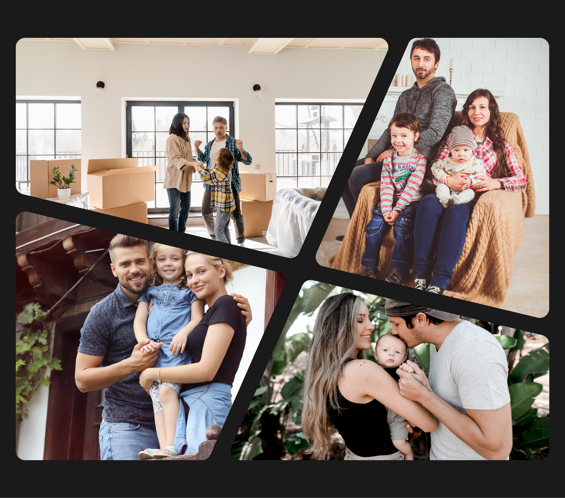 4 Panel Collage Photo Slate - Luxe Custom Designer