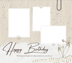 Birthday 3 Image Slate by Luxe Sensational