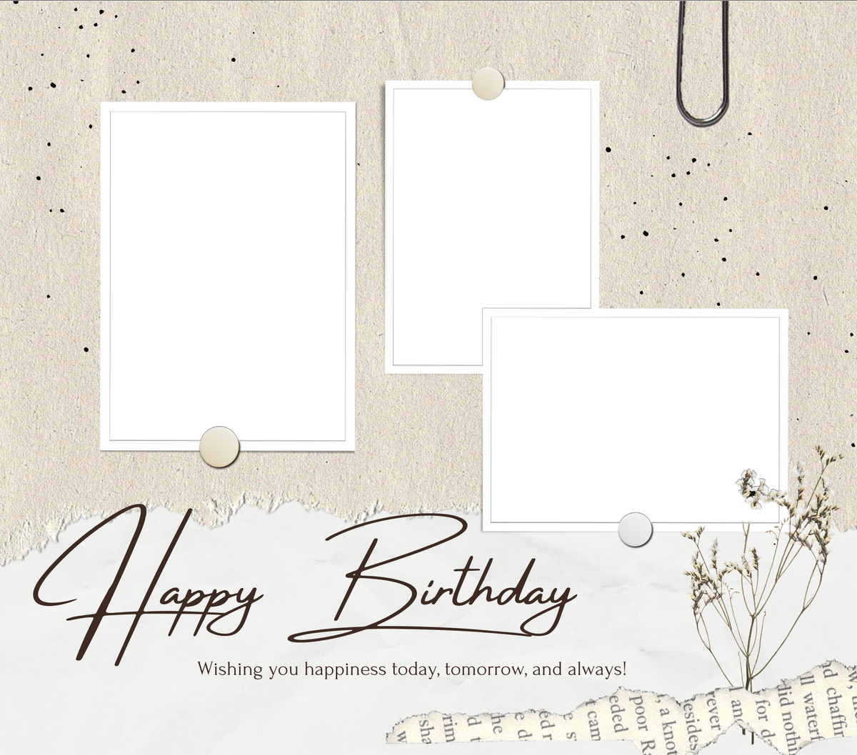 Birthday 3 Image Slate by Luxe Sensational