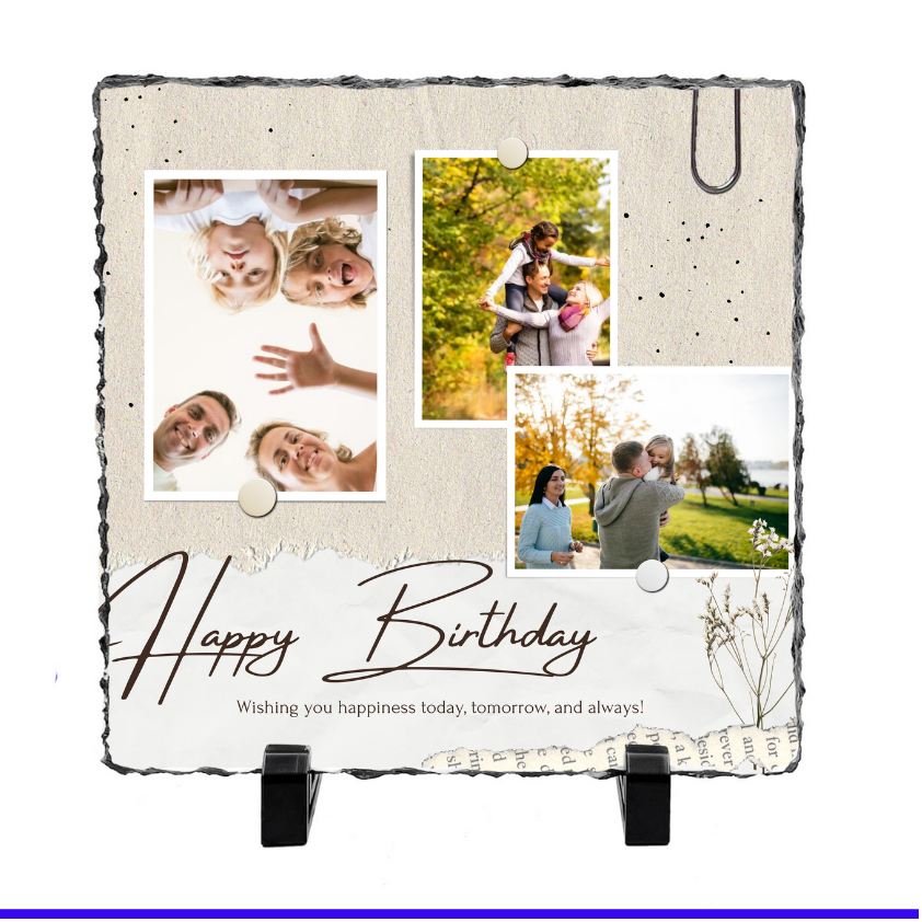 Birthday 3 Image Slate - Luxe Custom Designer