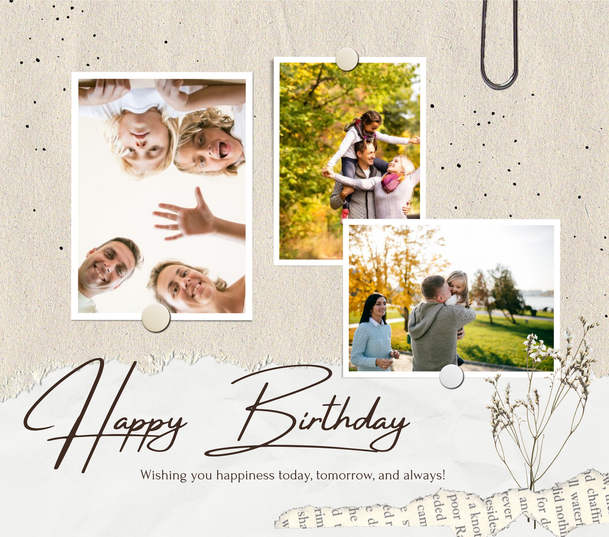 Birthday 3 Image Slate by Luxe Sensational