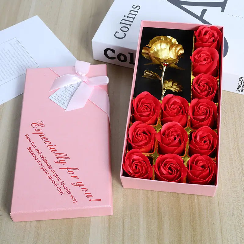Rose Soap and Foil Rose - Luxe Custom Designer
