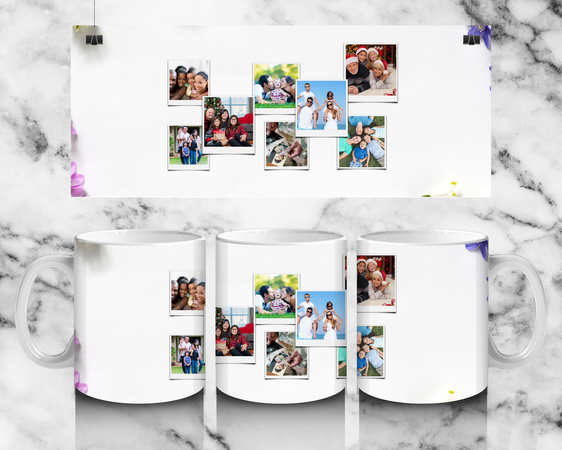8 panel decorative Mug - Luxe Custom Designer