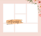 6 panel Family Slate by Luxe Sensational