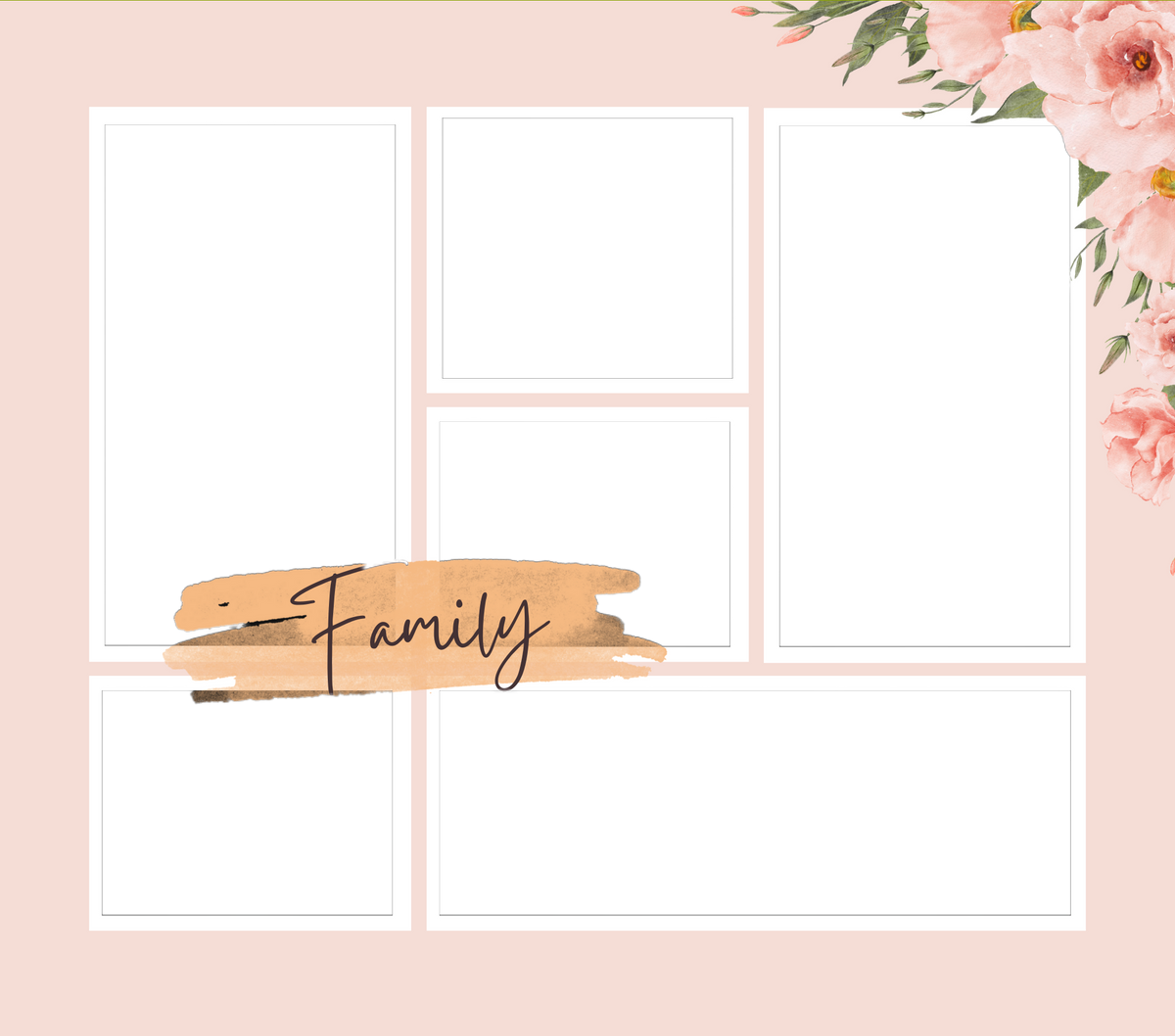 6 panel Family Slate by Luxe Sensational
