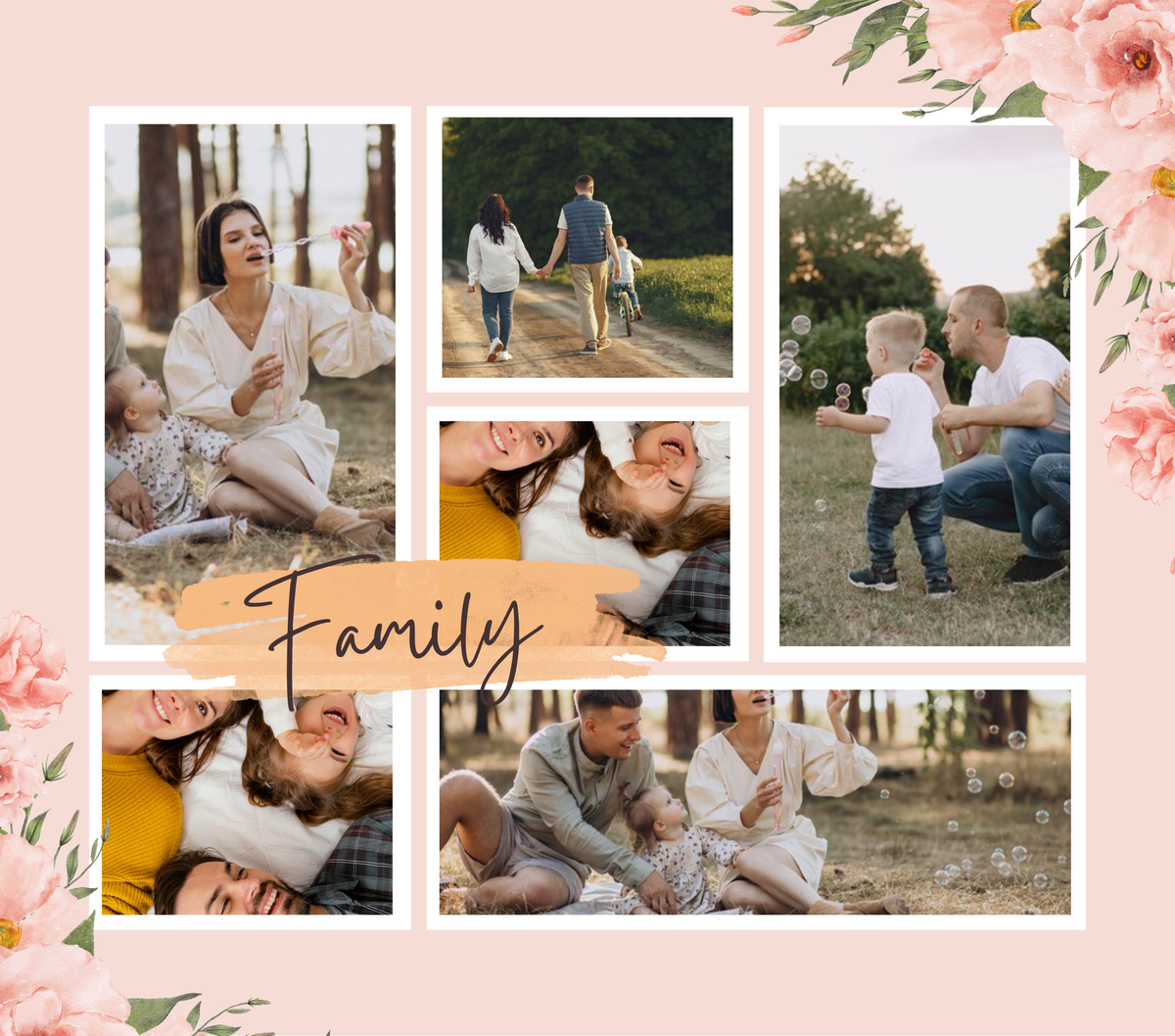 6 panel Family Slate by Luxe Sensational