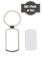 Silver Metal keyring by Luxe Sensational