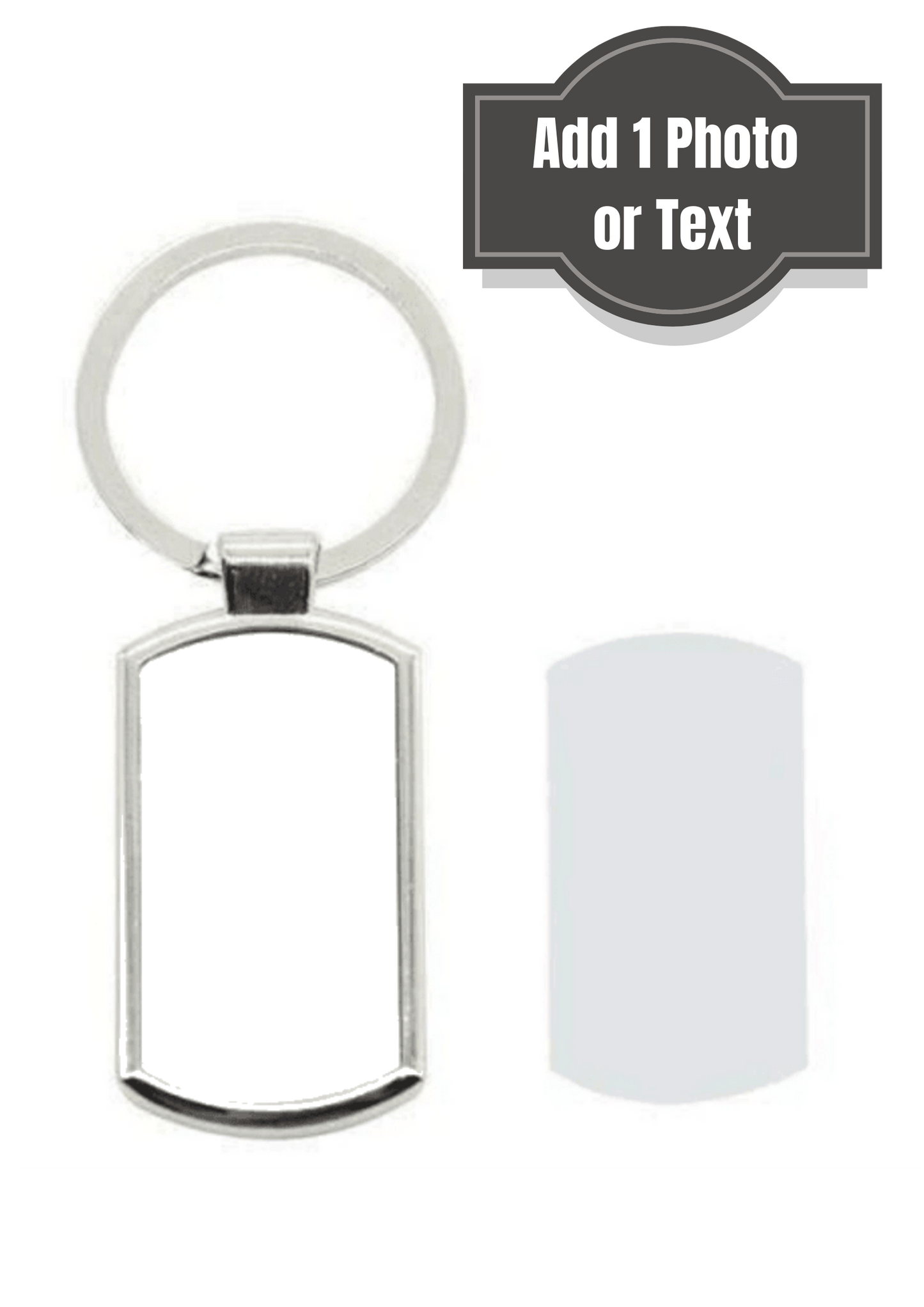 Silver Metal keyring - Luxe Custom Designer