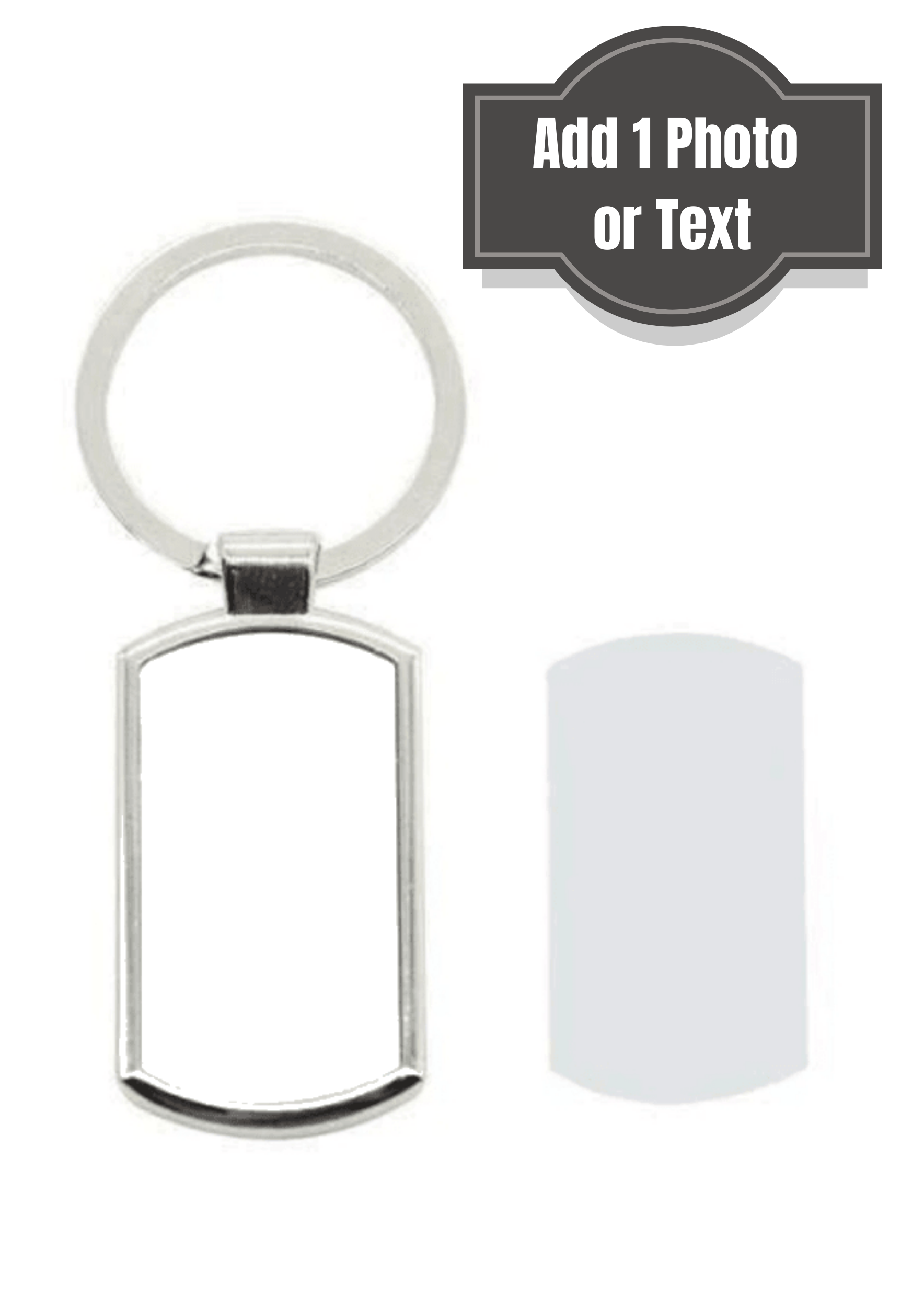 Silver Metal keyring - Luxe Custom Designer