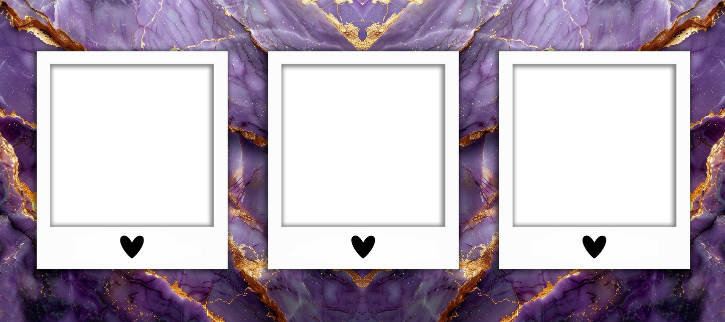 Purple with gold specs