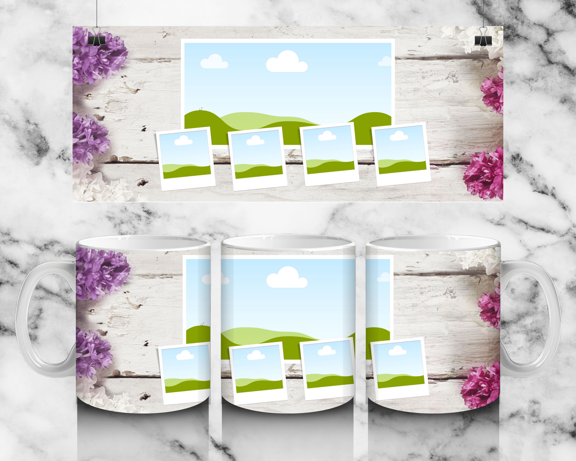 5 Panel Photo Mug - Luxe Custom Designer