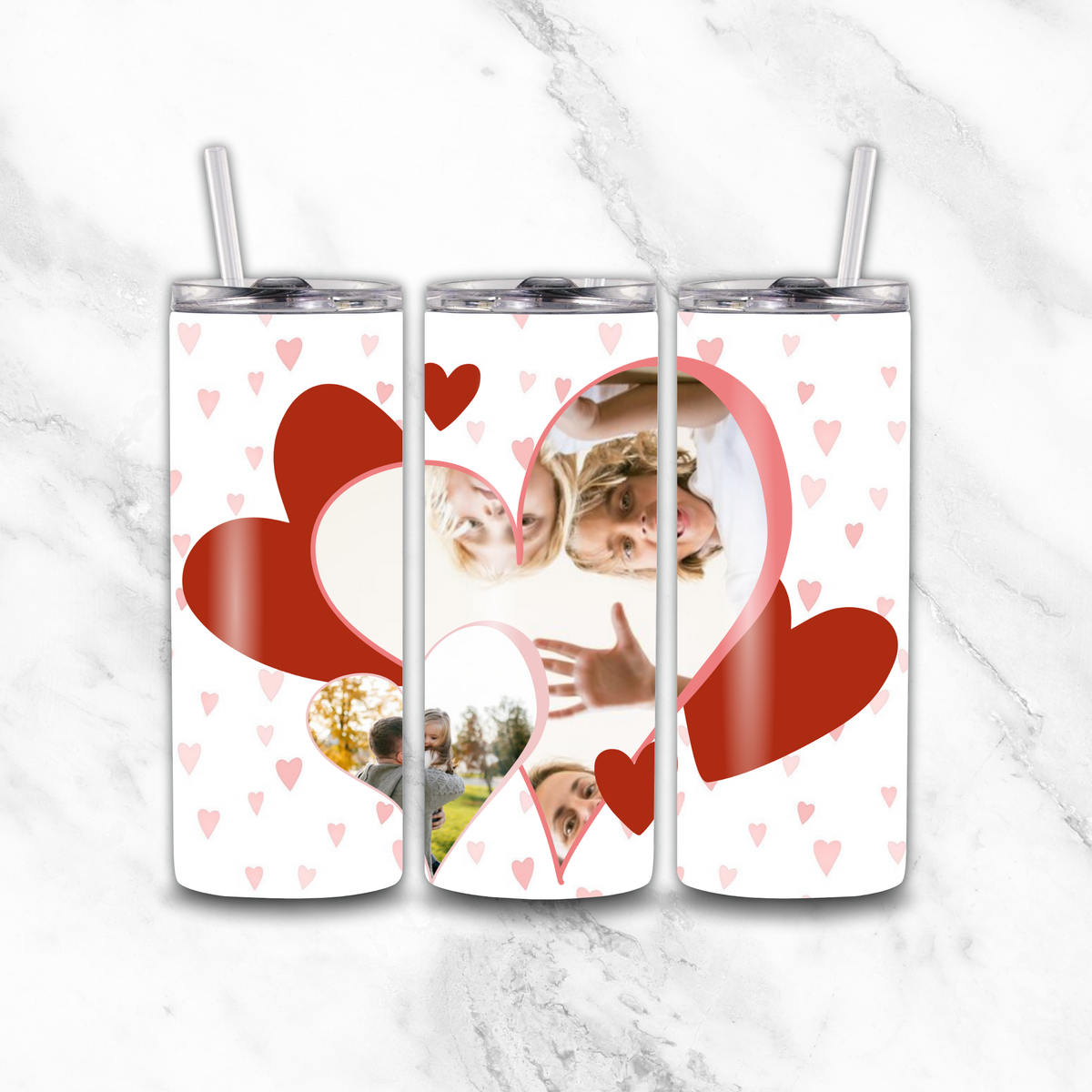 2 Heart 20oz Tumbler by Luxe Sensational