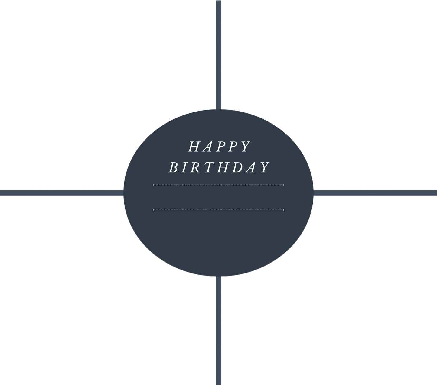 Happy Birthday 4 Image Slate - Luxe Custom Designer