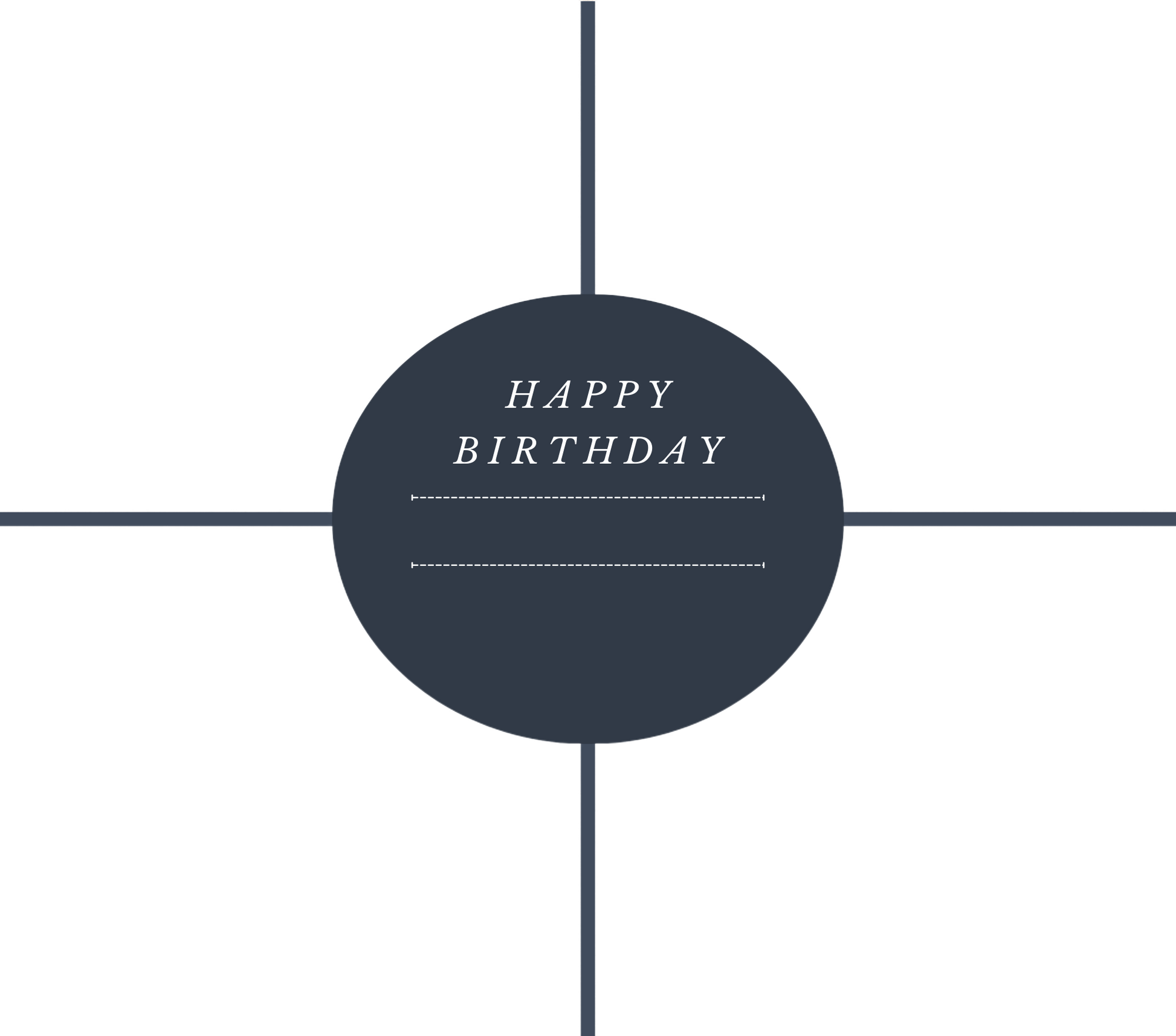 Happy Birthday 4 Image Slate - Luxe Custom Designer