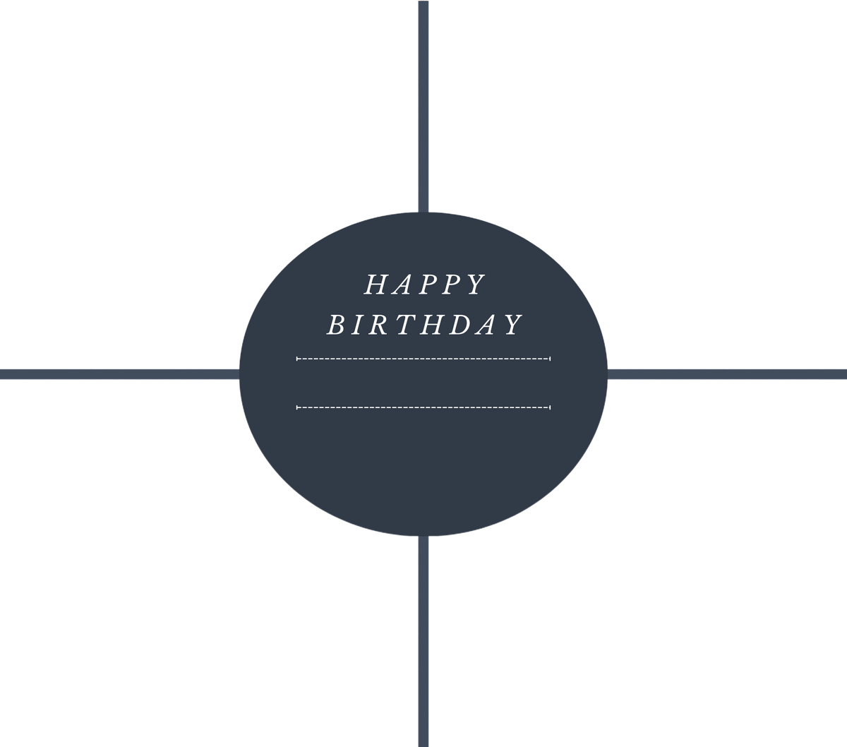 Happy Birthday 4 Image Slate by Luxe Sensational