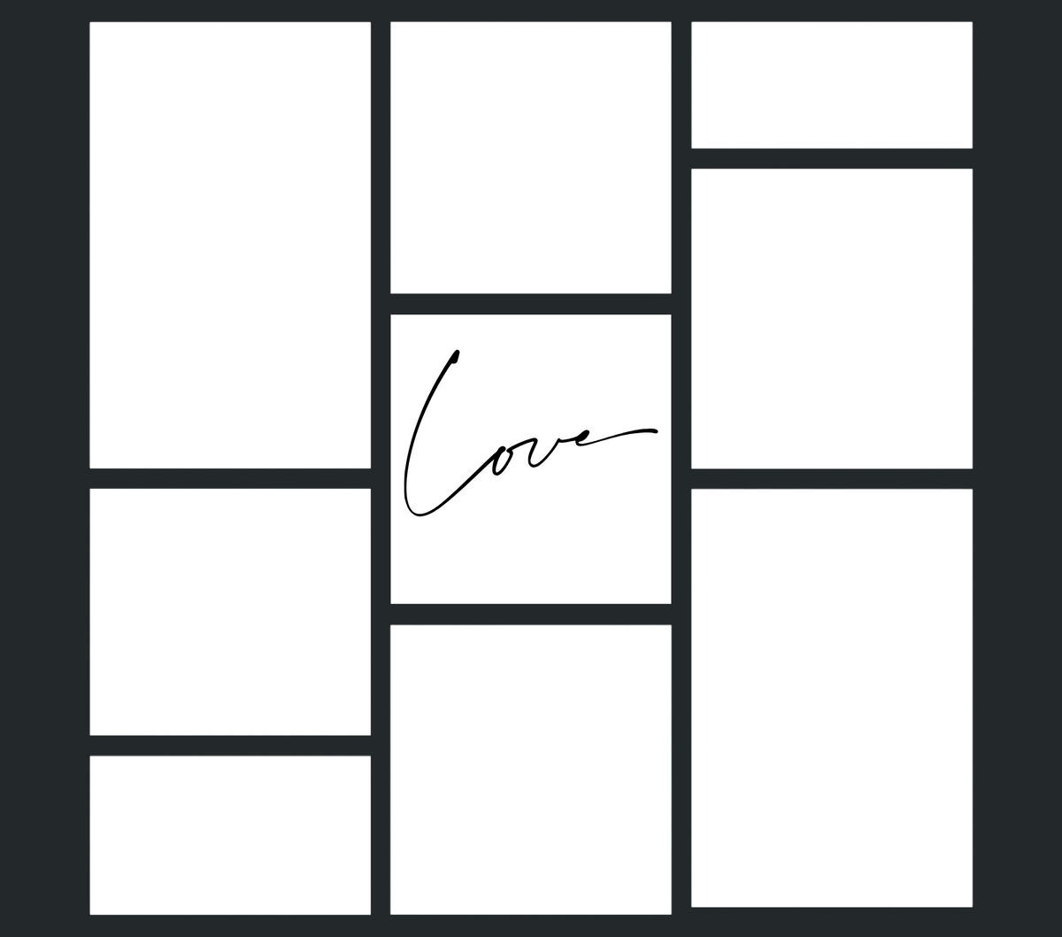 Love 8 Panel Photo Slate by Luxe Sensational