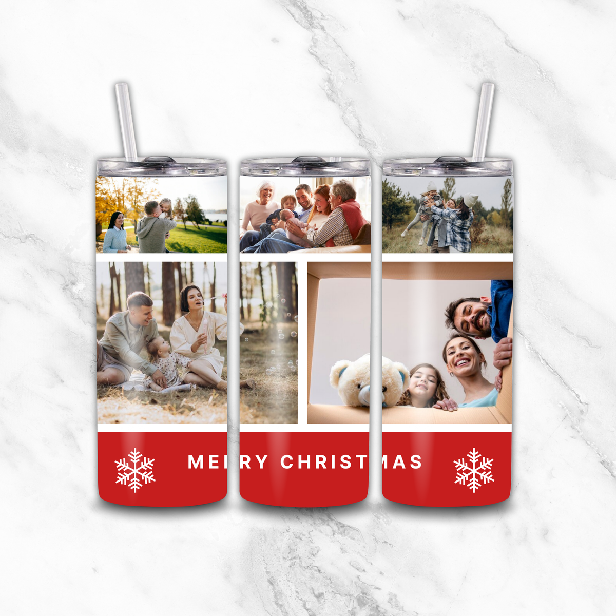 5 Image Christmas Tumbler by Luxe Sensational
