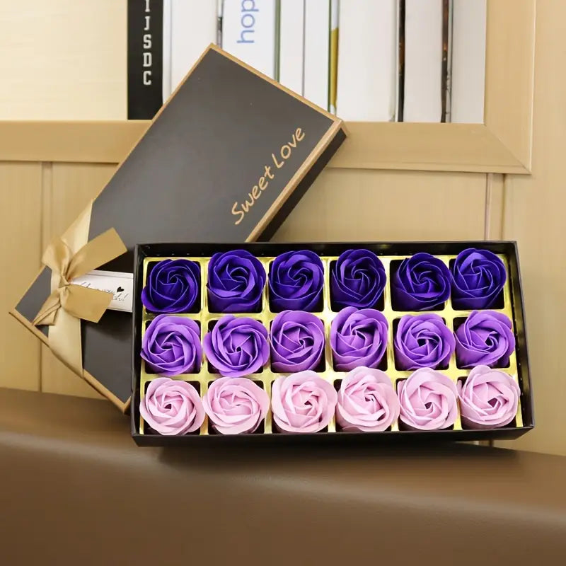 18 Piece Rose Soap Box - Luxe Custom Designer