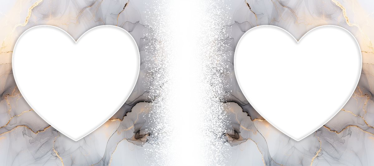 Marble Effect 2 heart Image mug by Luxe Sensational