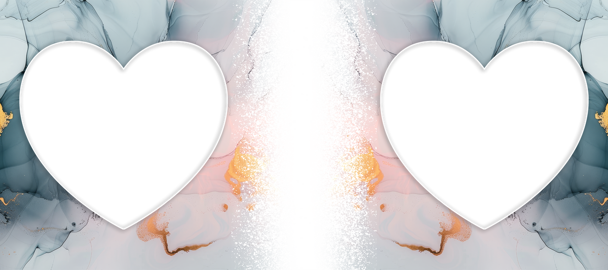 Marble Effect 2 heart Image mug by Luxe Sensational