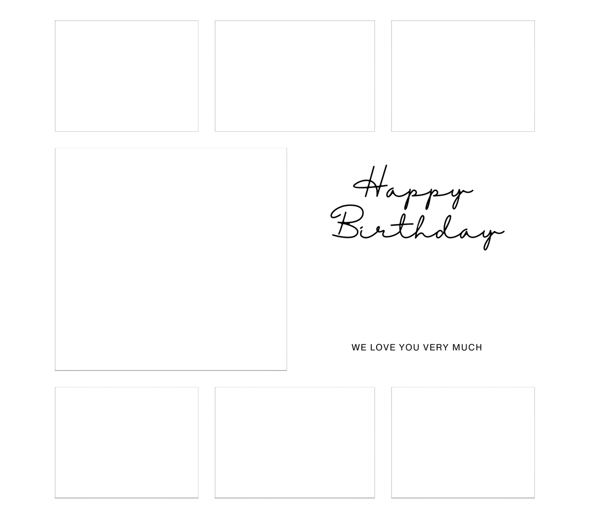 7 Image Birthday Photo Slate by Luxe Sensational