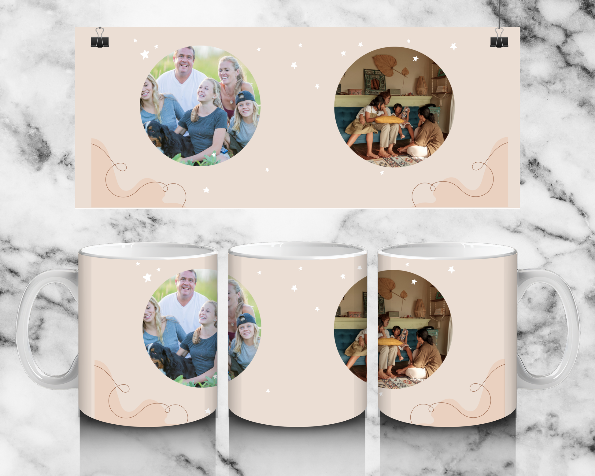 2 panel Mug - Luxe Custom Designer