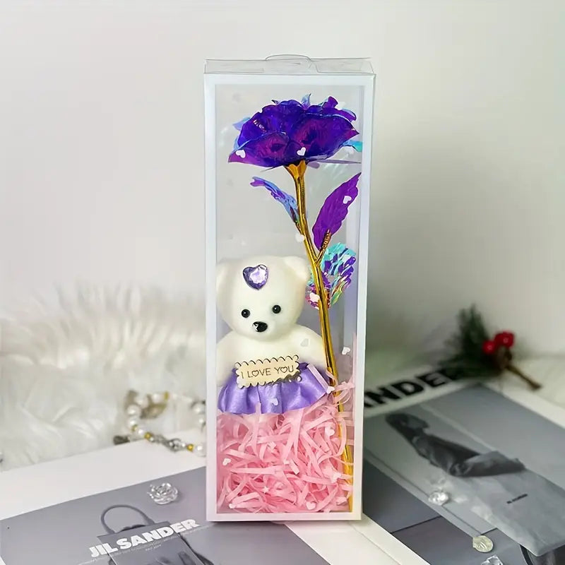 Charming Bear Rose Gift Box by Luxe Sensational