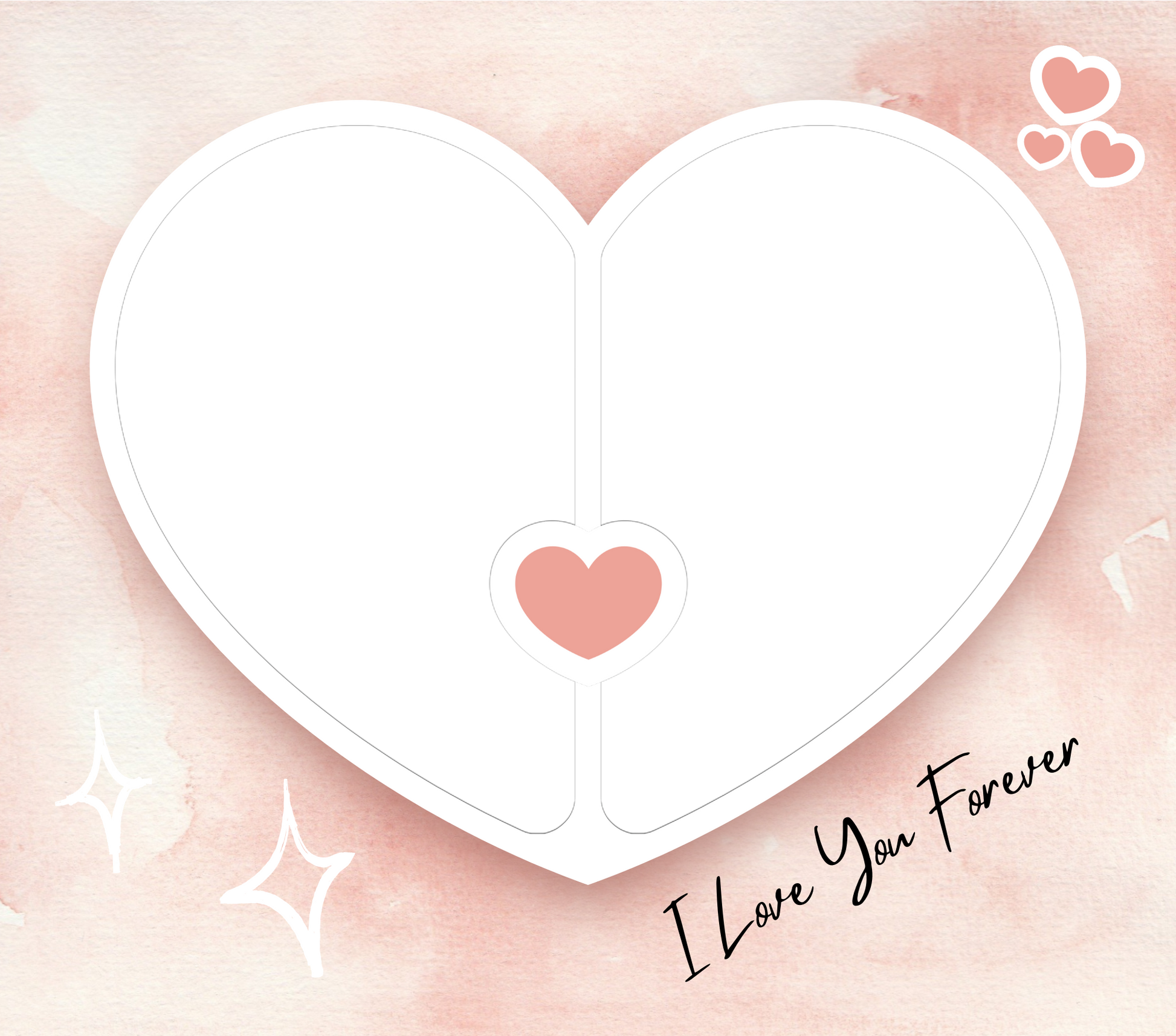 Heart Double Image Slate - Luxe Custom Designer