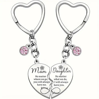 Mum and Daughter Keyring - Luxe Custom Designer