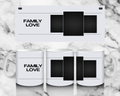 3 panel family mug by Luxe Sensational